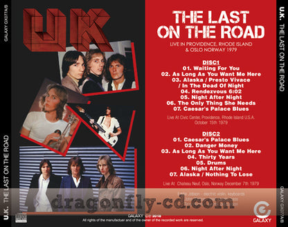 U.K. / THE LAST ON THE ROAD (2CDR)