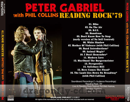 PETER GABRIEL / READING ROCK 1979 (1 CD)