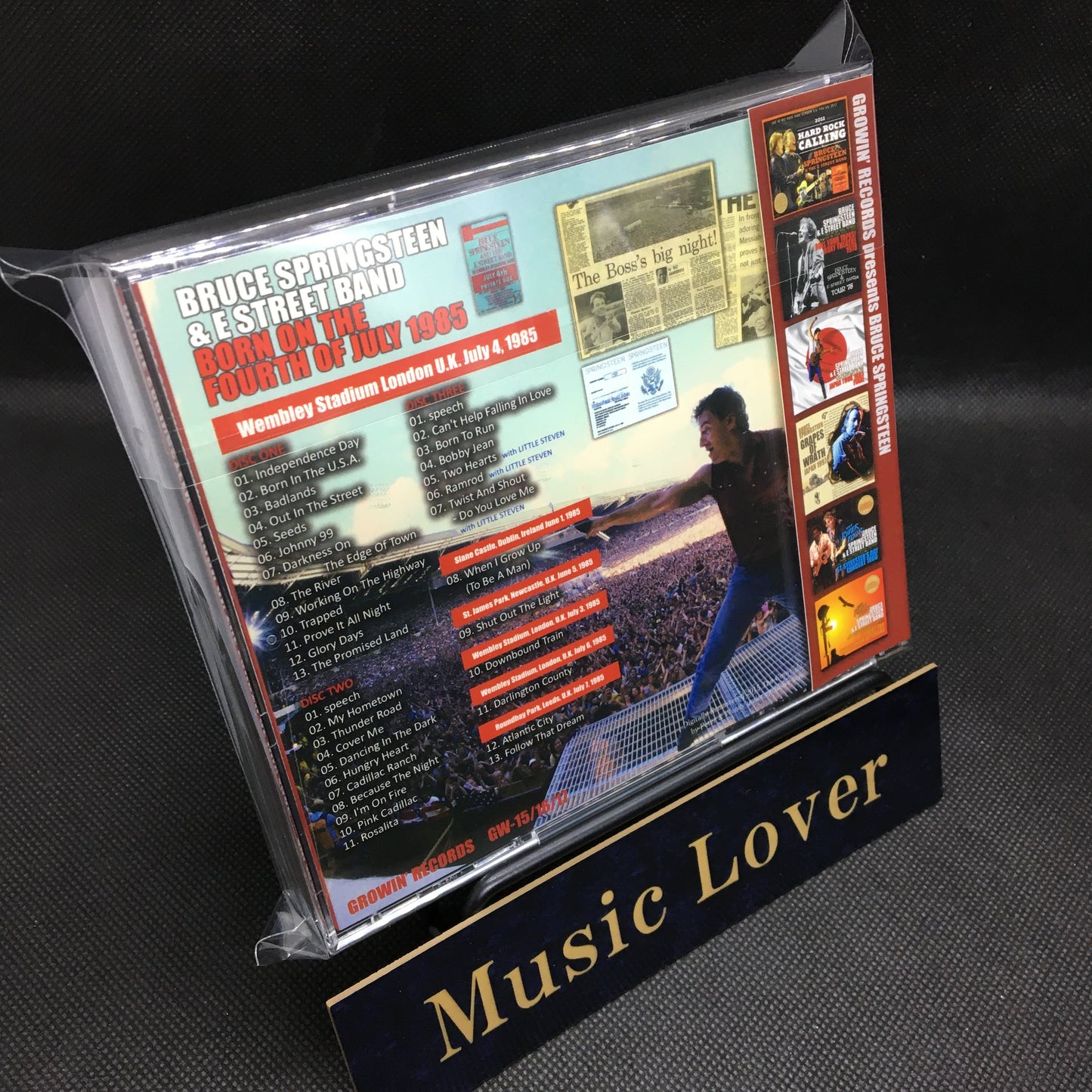 BRUCE SPRINGSTEEN / BORN ON THE FOURTH OF JULY 1985 【3CD】