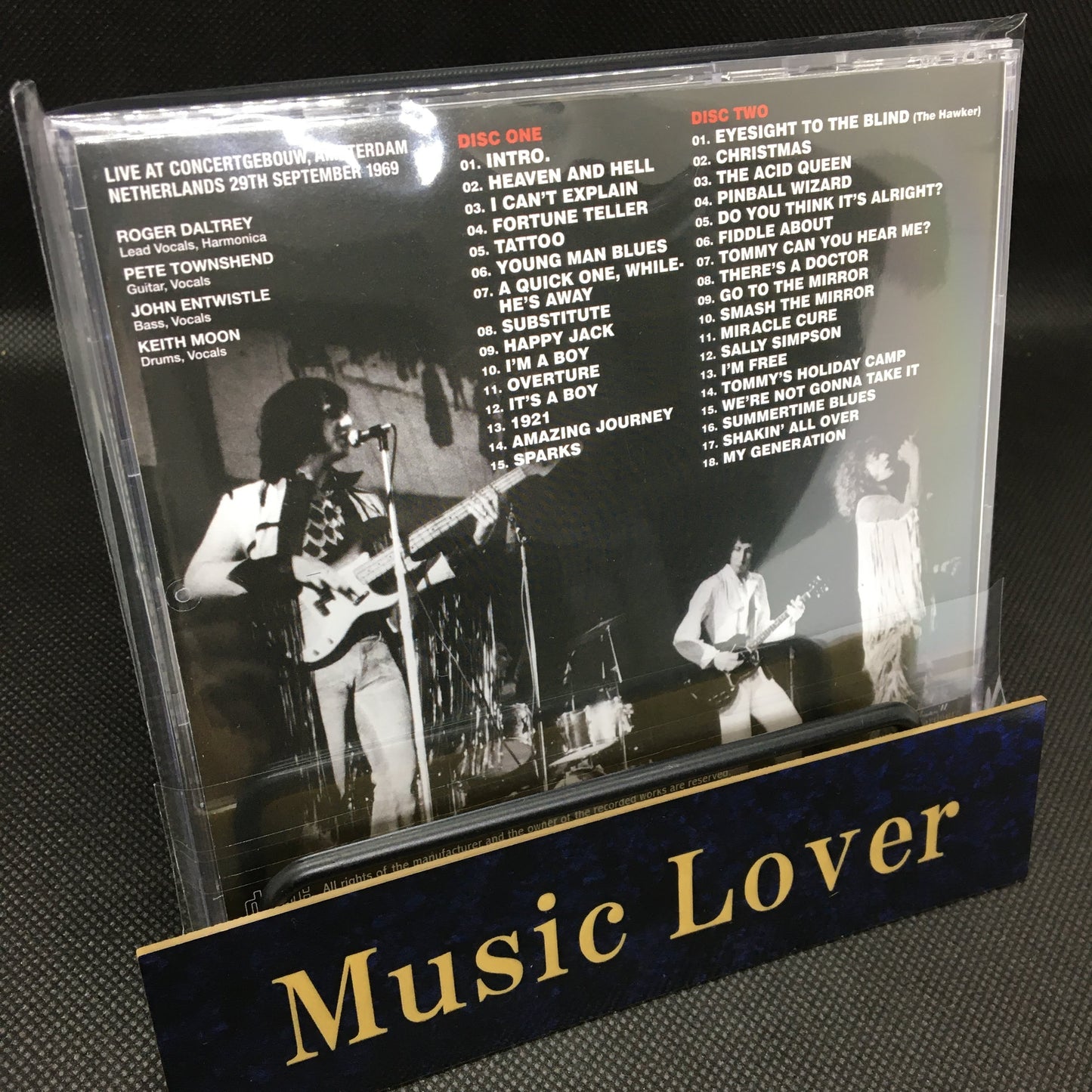 THE WHO / AMSTERDAM 1969 PRE-FM MASTER STEREO SOUNDBOARD (2CD)