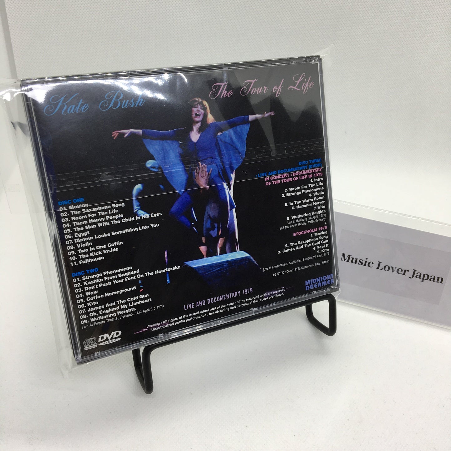 KATE BUSH / THE TOUR OF LIFE 1979 LIVE AND DOCUMENTARY (2CDR+1DVDR)