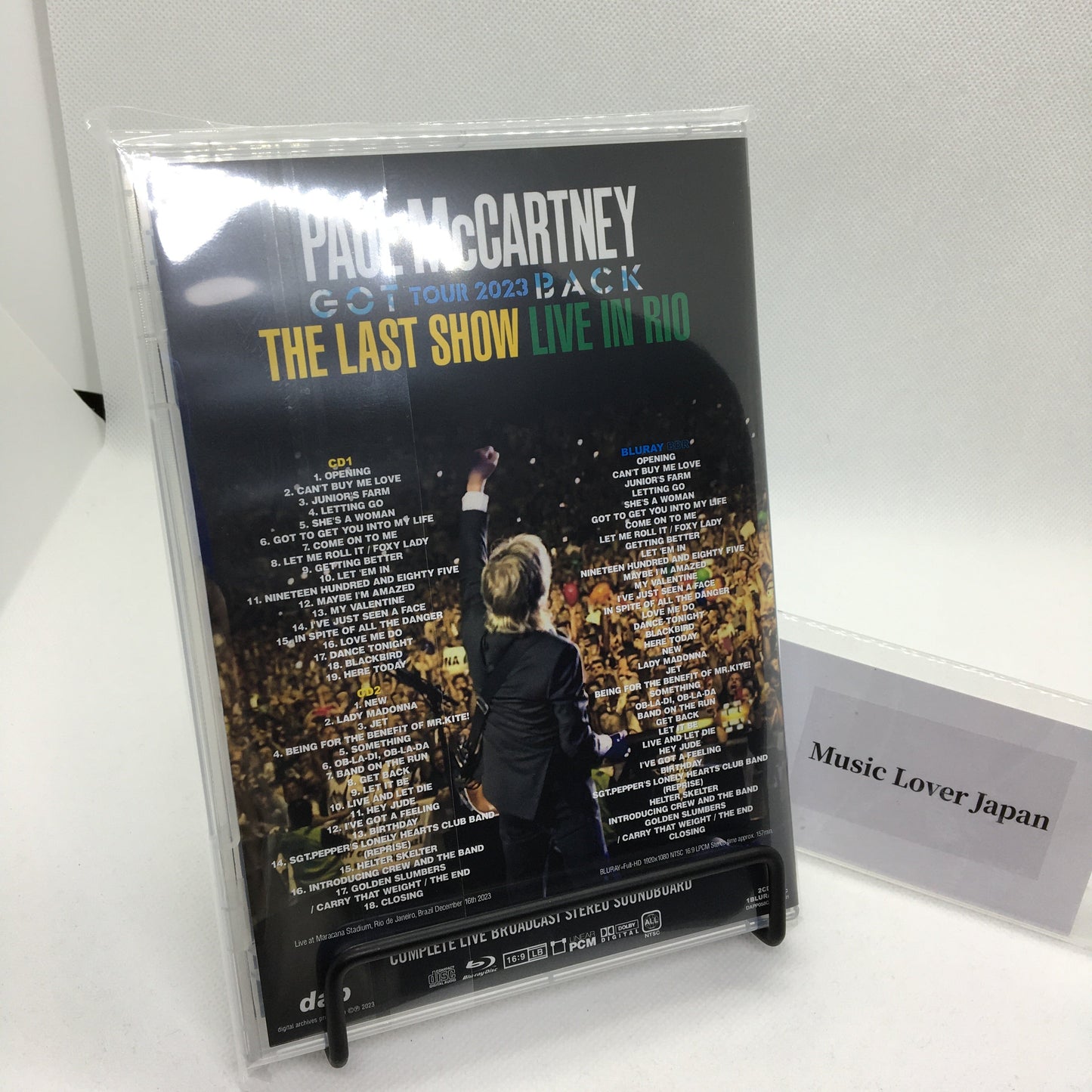 PAUL McCARTNEY / GOT BACK TOUR 2023 THE LAST SHOW LIVE IN RIO (2CD+1BDR)