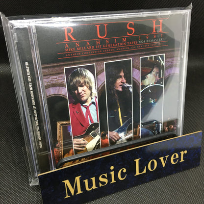 RUSH / ANAHEIM 1981 MIKE MILLARD 1ST GENERATION TAPES 2024 REMASTER (2CD)