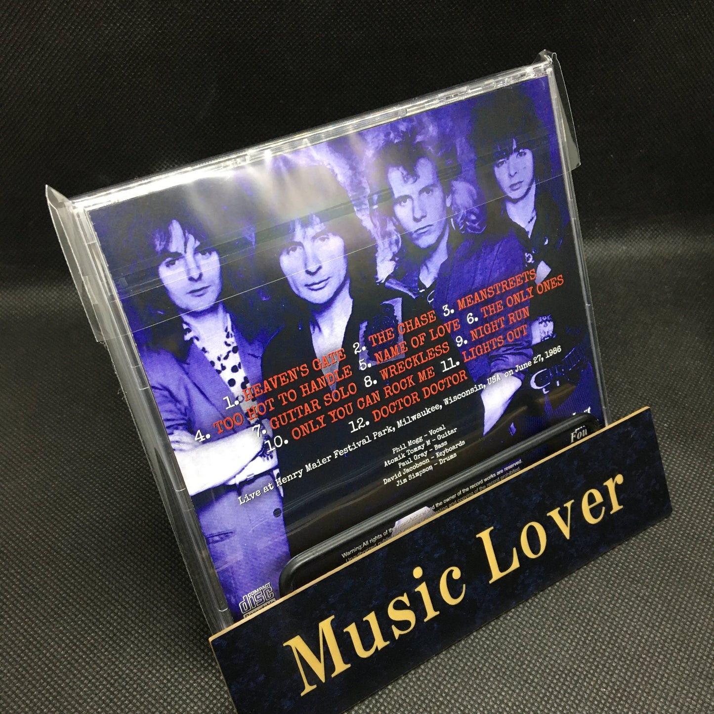 UFO / MILWAUKEE SUMMERFEST 1986 SOUNDBOARD (1CDR)