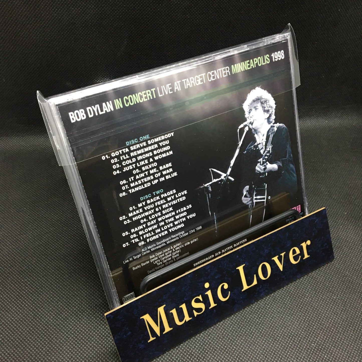 BOB DYLAN / LIVE AT TARGET CENTER, MINNEAPOLIS 1998 Soundboard (2CDR)