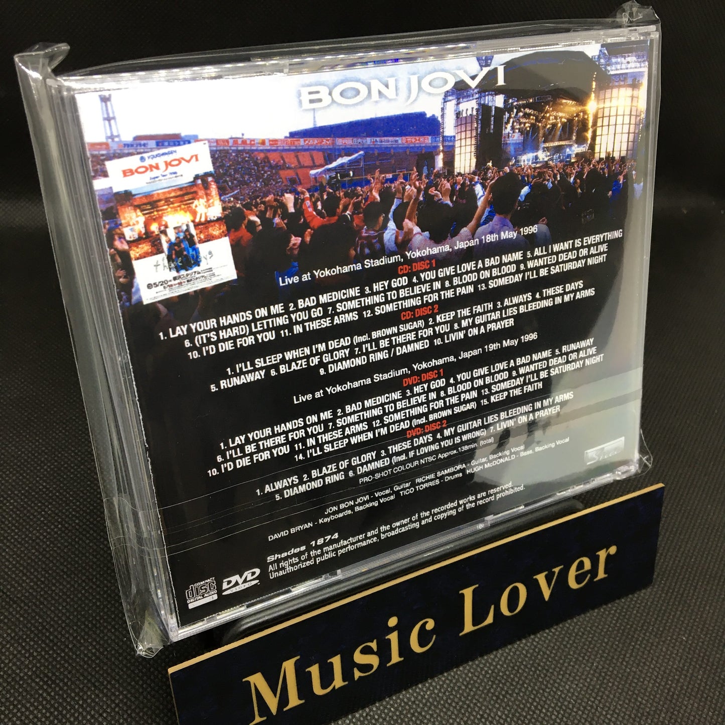 BON JOVI / YOKOHAMA STADIUM 1996 1ST & 2ND NIGHTS (2CDR+2DVDR)