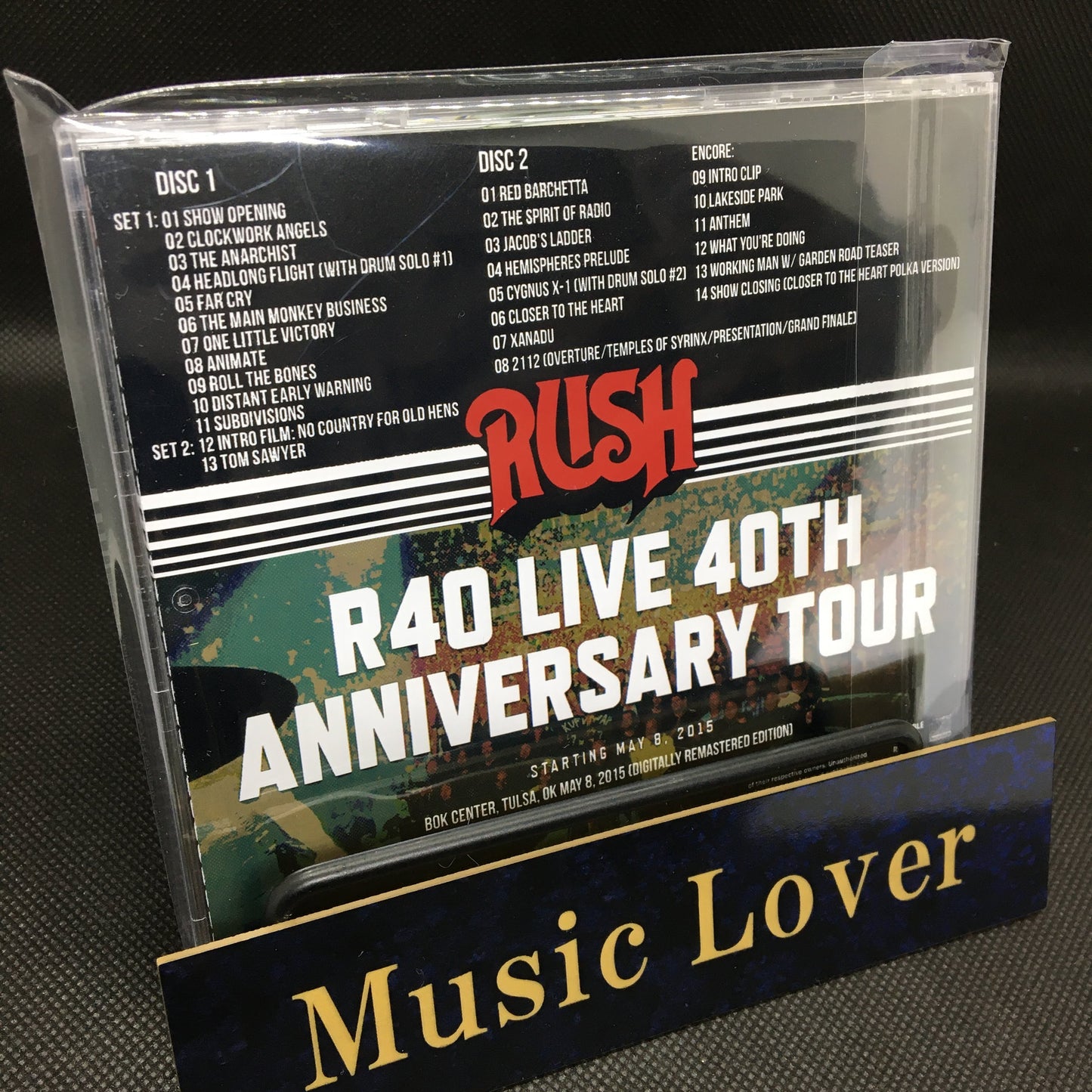 RUSH / R40 LIVE 1st Night in Tulsa Digital Remaster Edition (2CDR)