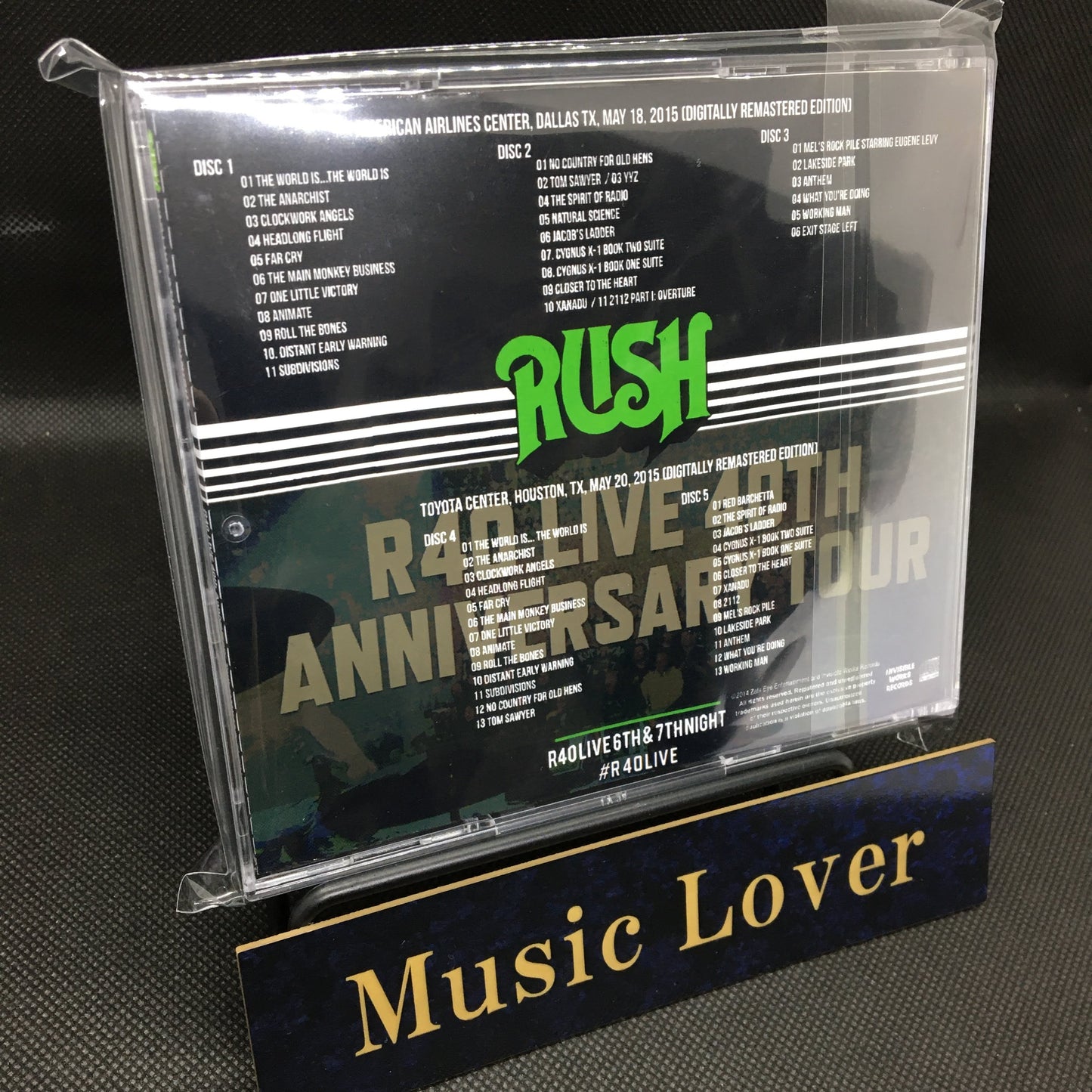 RUSH / R40 LIVE 6th & 7th Night Digital Remaster Edition (5CDR)