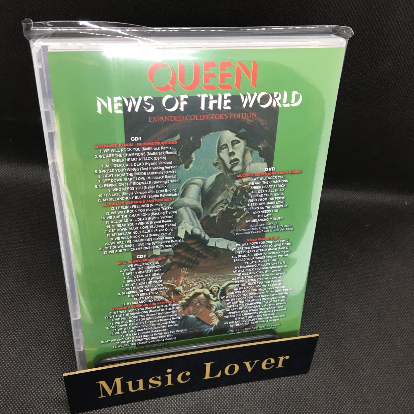Queen News Of The World Expanded Collector's Edition 2CD 1DVD Set 44 Tracks