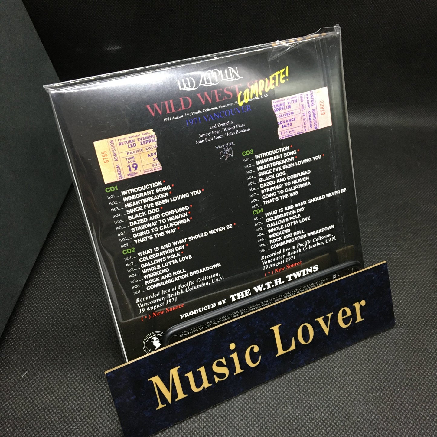 LED ZEPPELIN / WILD WEST SIDE Complete! 1971 (4CD) Empress Valley