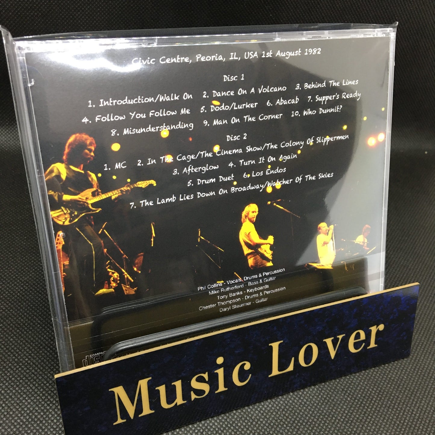 GENESIS / PEORIA 1982 STEREO SOUNDBOARD (2CDR)