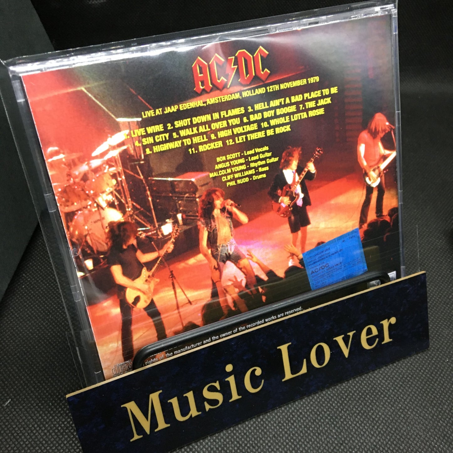 AC/DC / AMSTERDAM 1979: PRE-FM REEL STEREO SOUNDBOARD (1CDR)