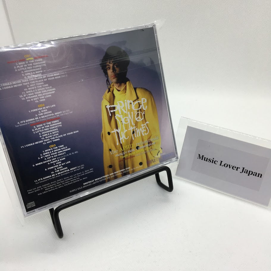 Prince Sign O The Times The April Rehearsals 3CD Paisley Park 1987 Remasters Edition