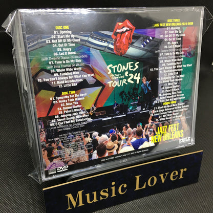The Rolling Stones / JAZZ FEST NEW ORLEANS HACKNEY DIAMONDS TOUR 2024 (2CDR+1DVDR)