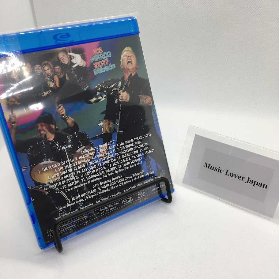 Metallica Lollapalooza Brazil 2017 Blu-ray 24 Tracks PRO shot 1BDR