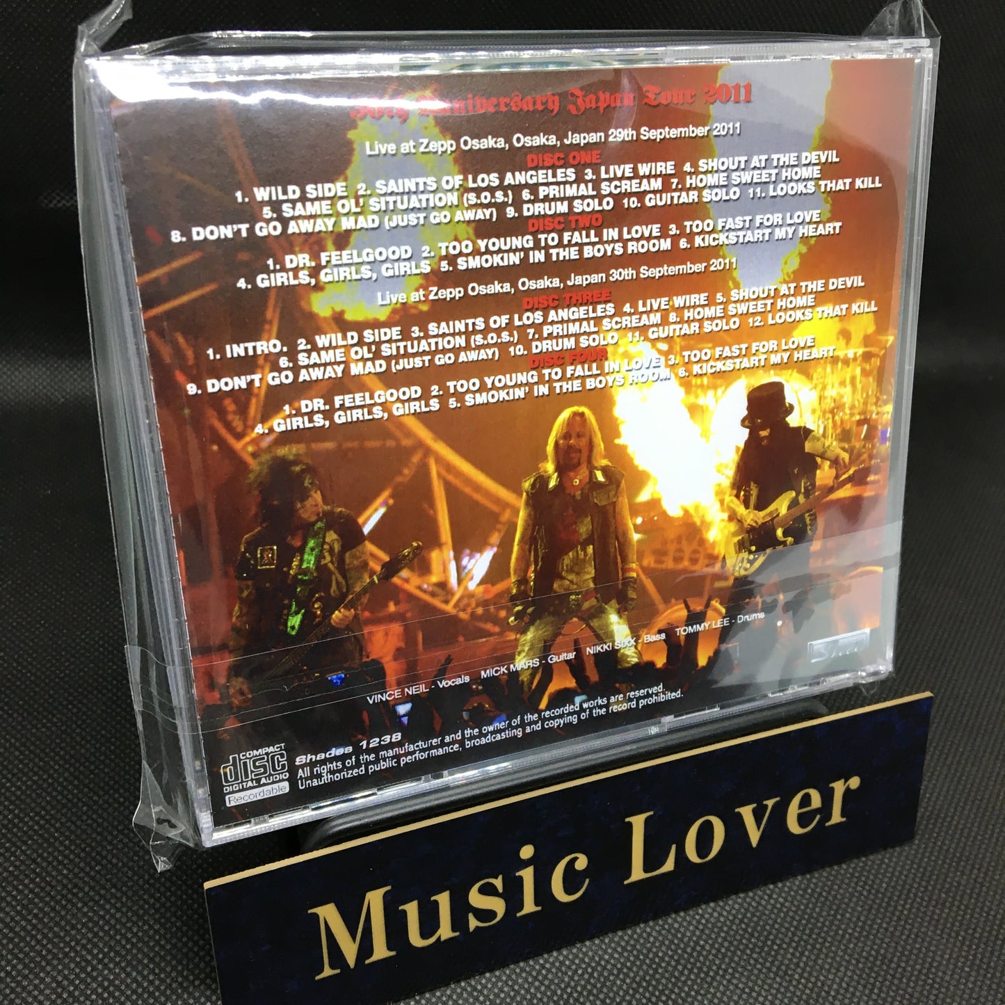 MOTLEY CRUE / ZEPP OSAKA 2011 (4CDR)