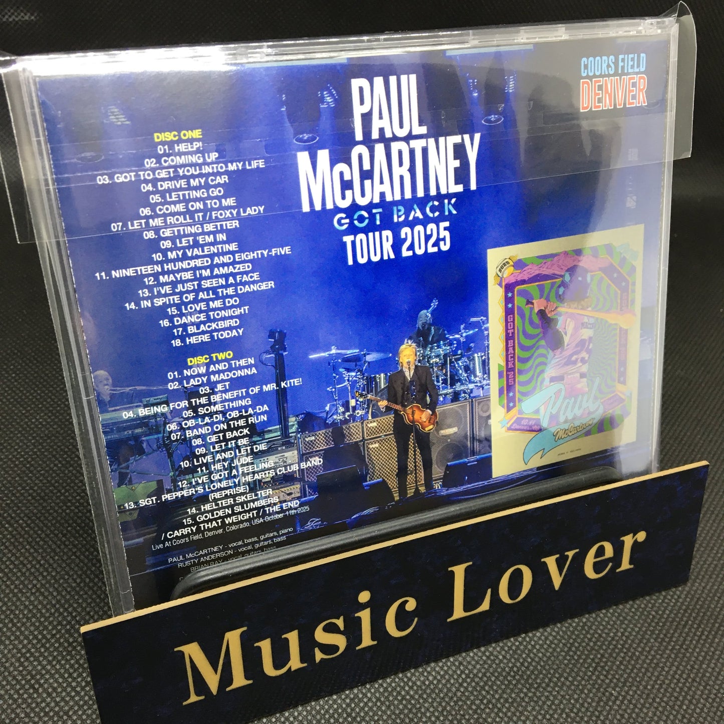 PAUL McCARTNEY / GOT BACK TOUR 2025 : COORS FIELD, DENVER (2CDR)