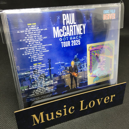 PAUL McCARTNEY / GOT BACK TOUR 2025 : COORS FIELD, DENVER (2CDR)
