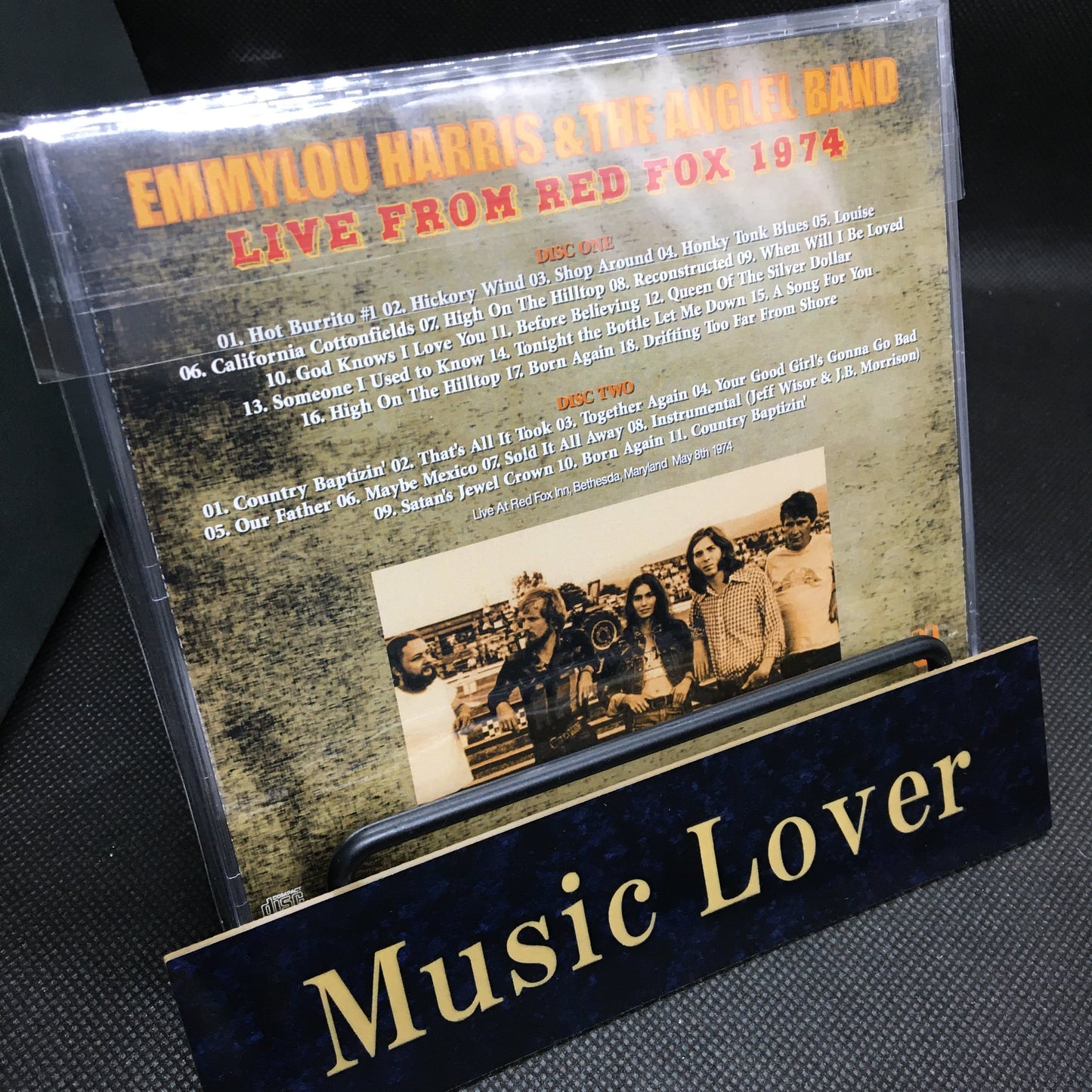 EMMYLOU HARRIS &amp; THE ANGLEL BAND / LIVE FROM RED FOX 1974 Soundboard (2CDR)