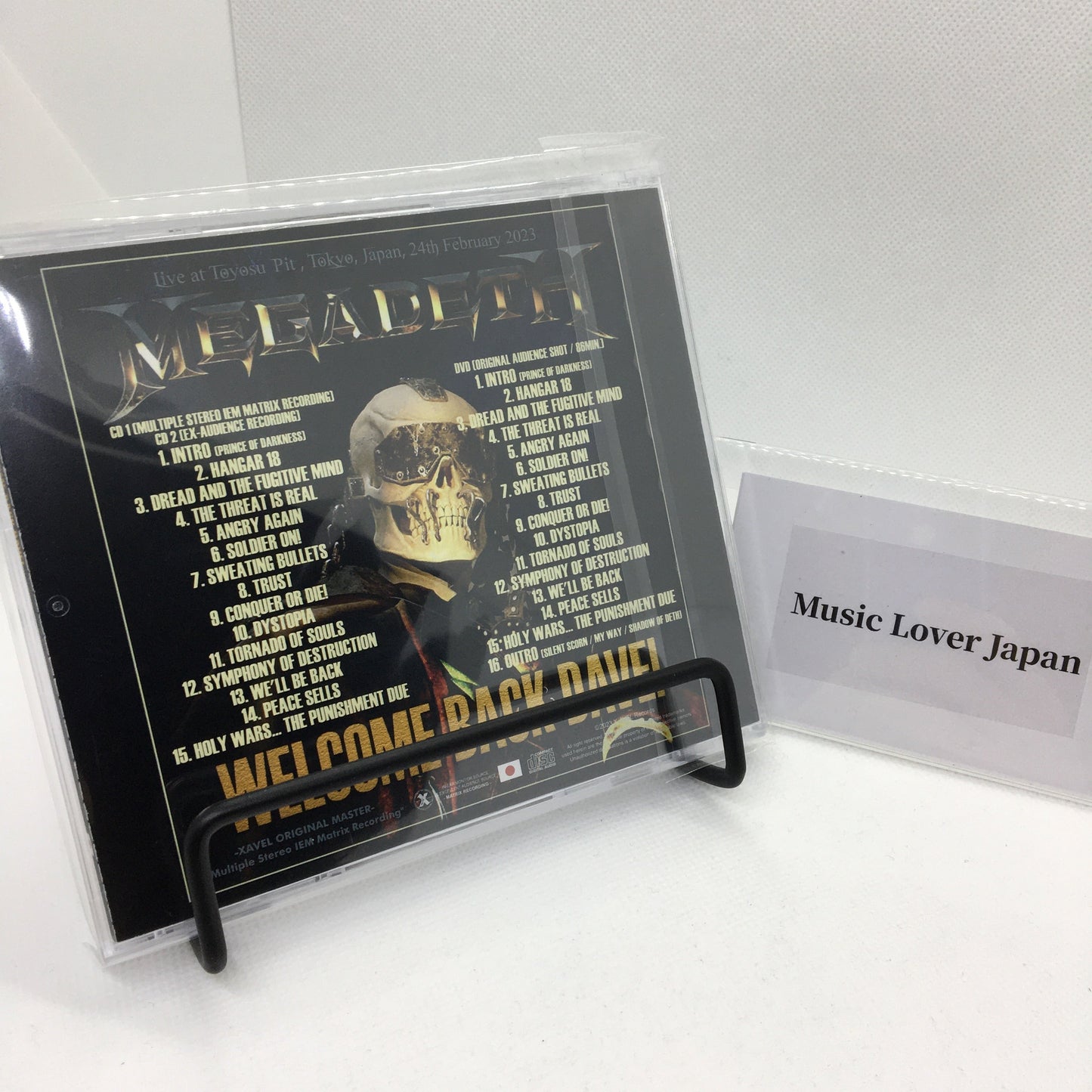 MEGADETH / ¡Bienvenido de nuevo, Dave! (2 CD + 1 DVD)