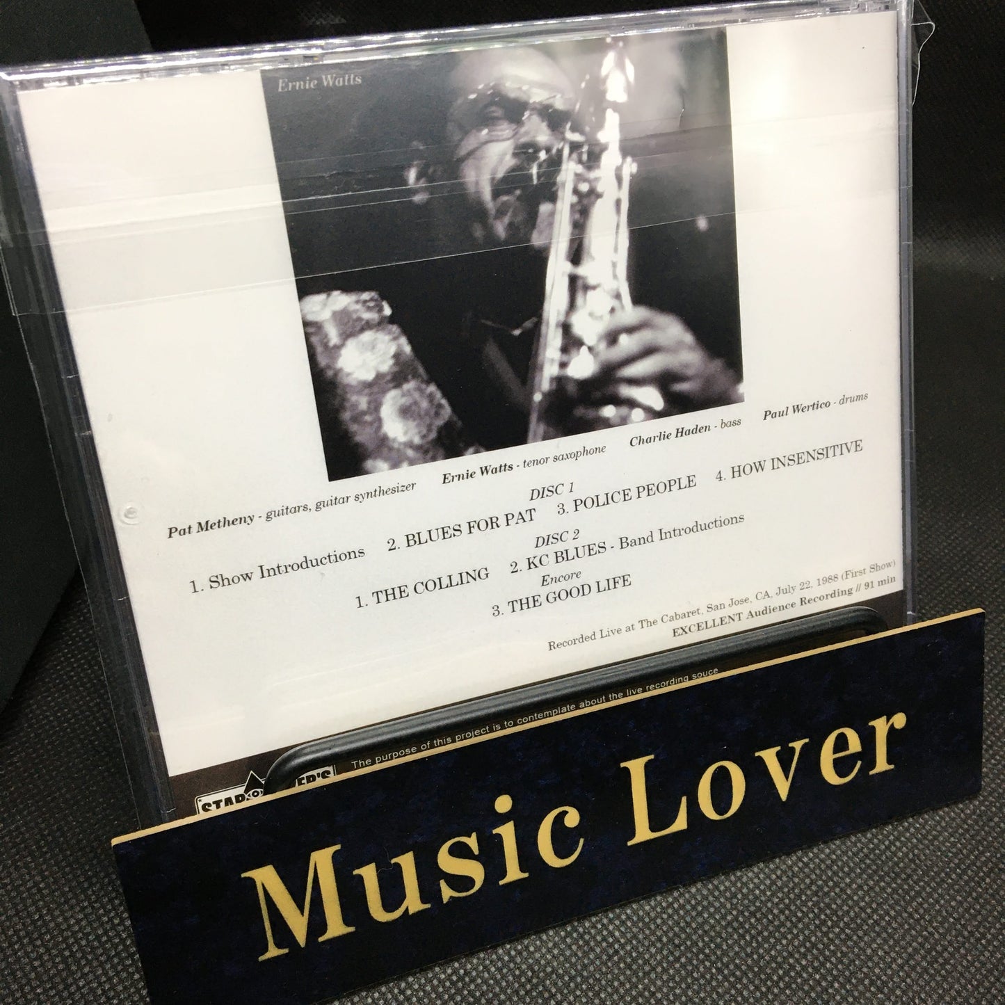 PAT METHENY SPECIAL QUARTET / LIVE IN SAN JOSE 880722 (2CDR)