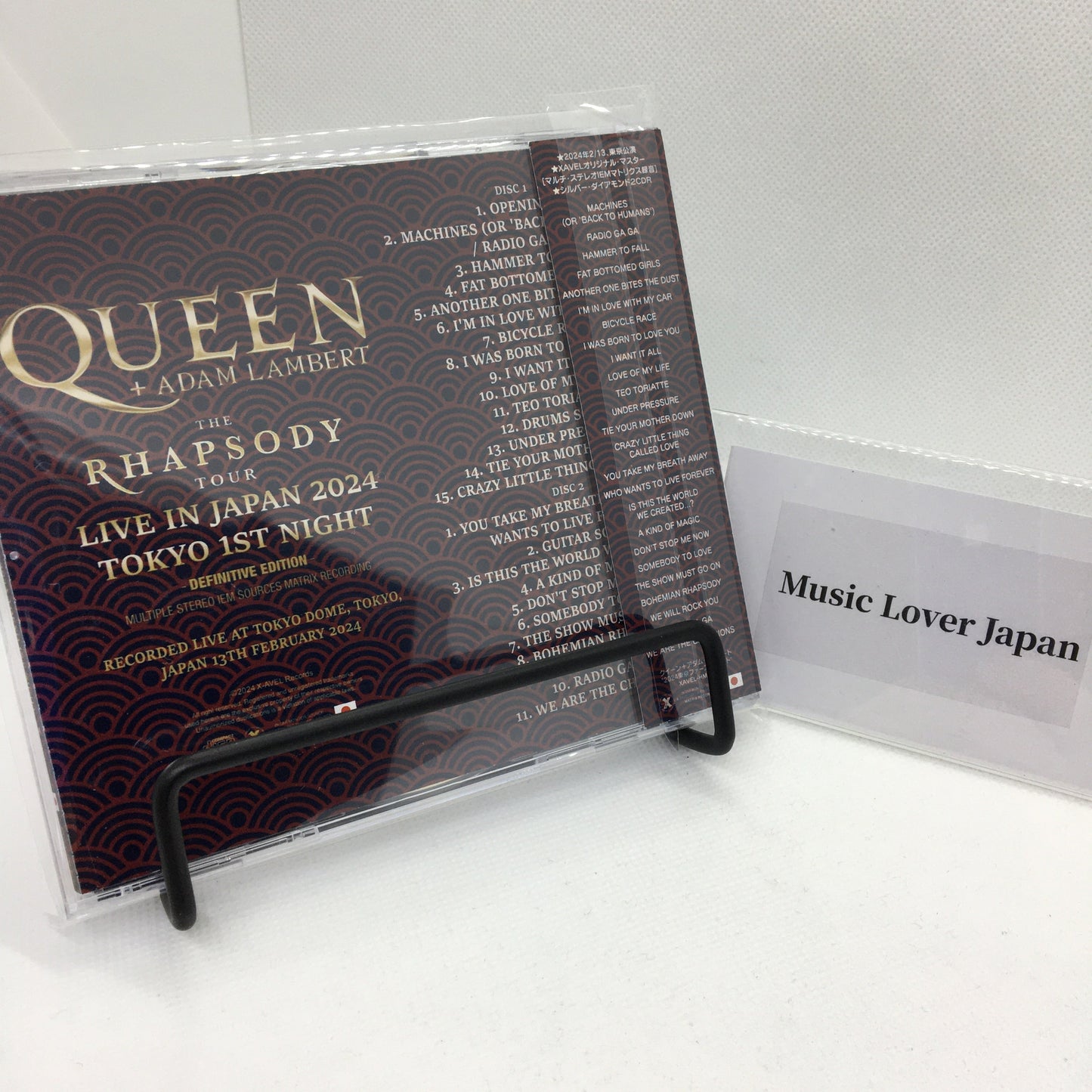 Queen + Adam Lambert / The Rhapsody Tour Live in Japan 2024 Tokyo 1st Night (2CDR)