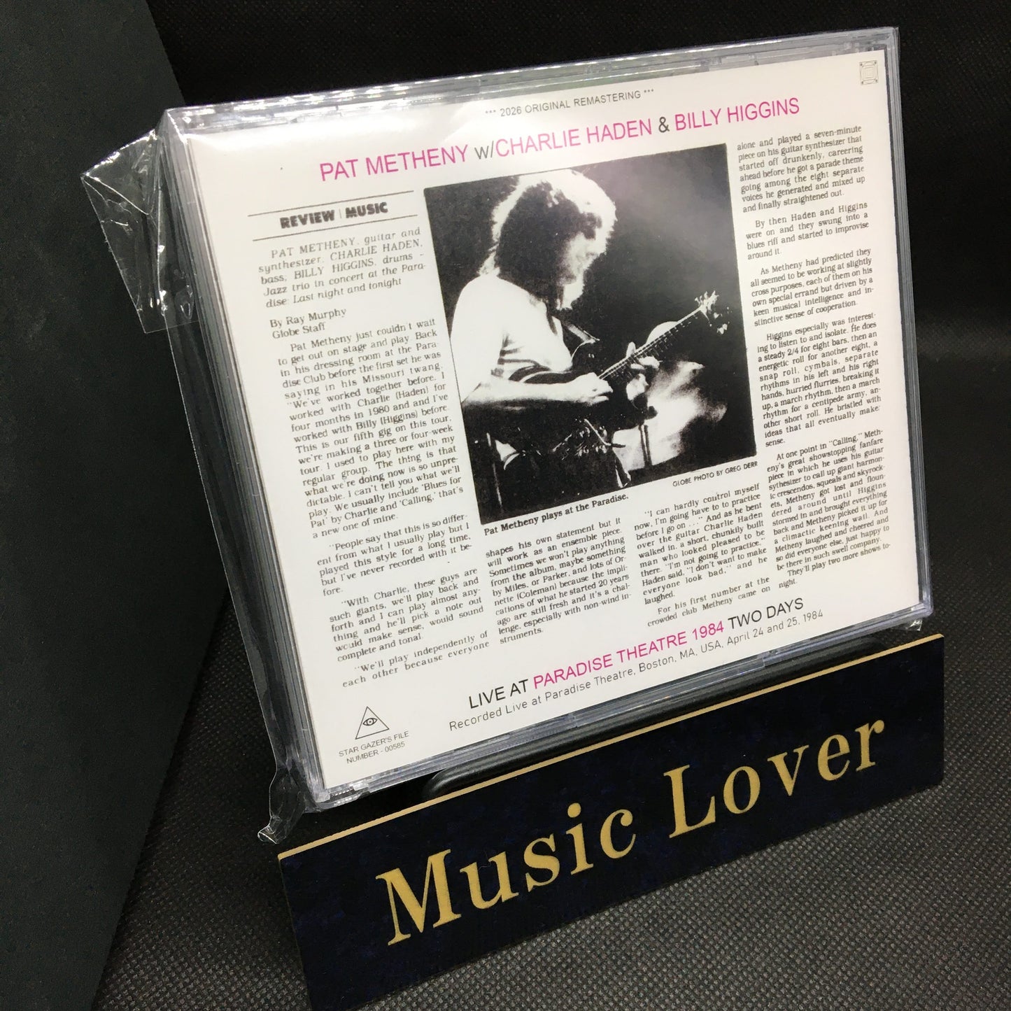 PAT METHENY TRIO / LIVE AT PARADISE THEATRE 1984 TWO DAYS (3CDR)