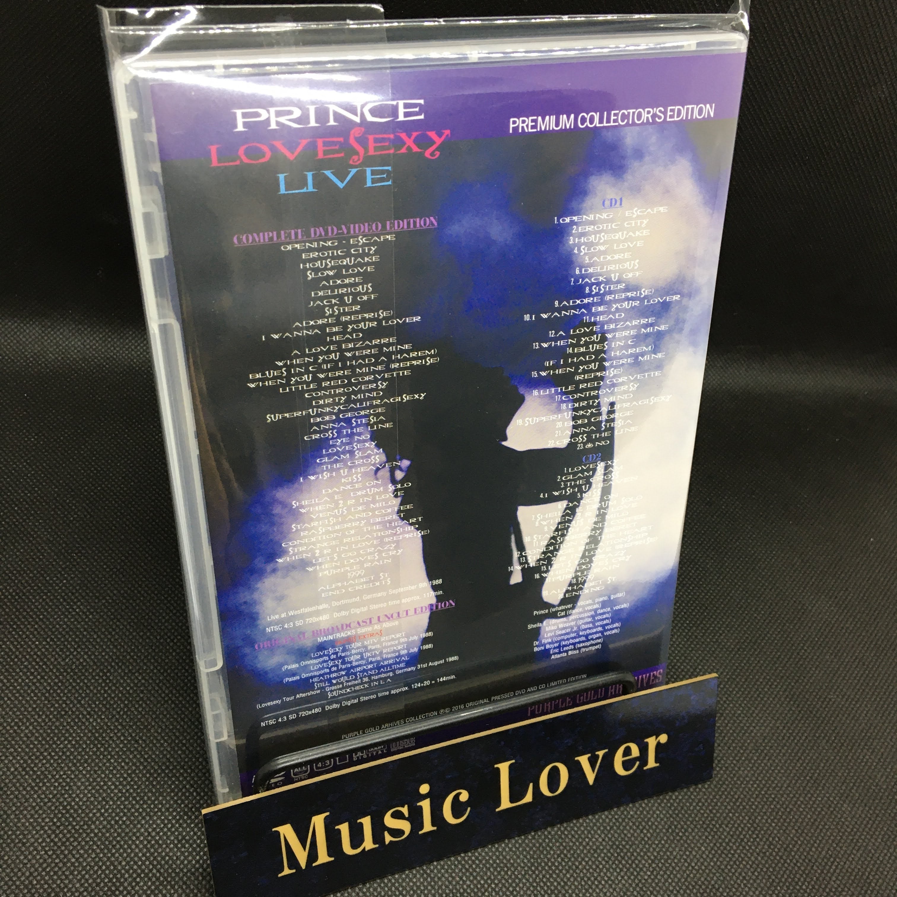PRINCE / LOVESEXY TOUR 1988 (2CD+2DVD) – WORLD MUSIC LOVER