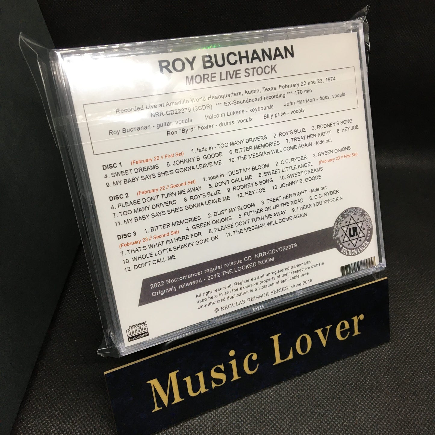 ROY BUCHANAN / MORE LIVE STOCK (3CDR)