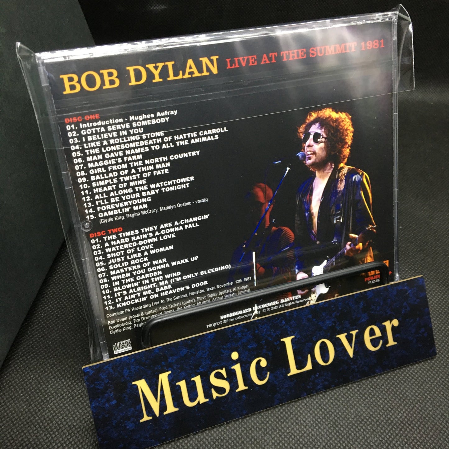 BOB DYLAN / LIVE AT THE SUMMIT 1981 Soundboard (2CDR)