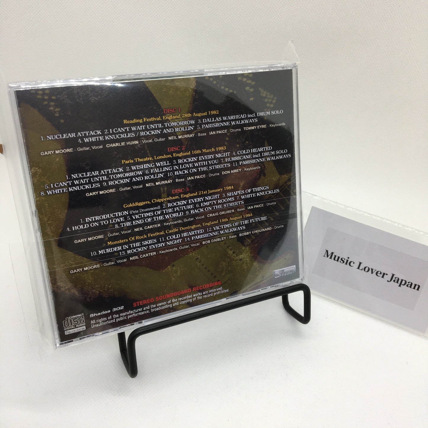 GARY MOORE / ULTIMATE MOORE 1982-1984 SOUNDBOARD (3CDR)