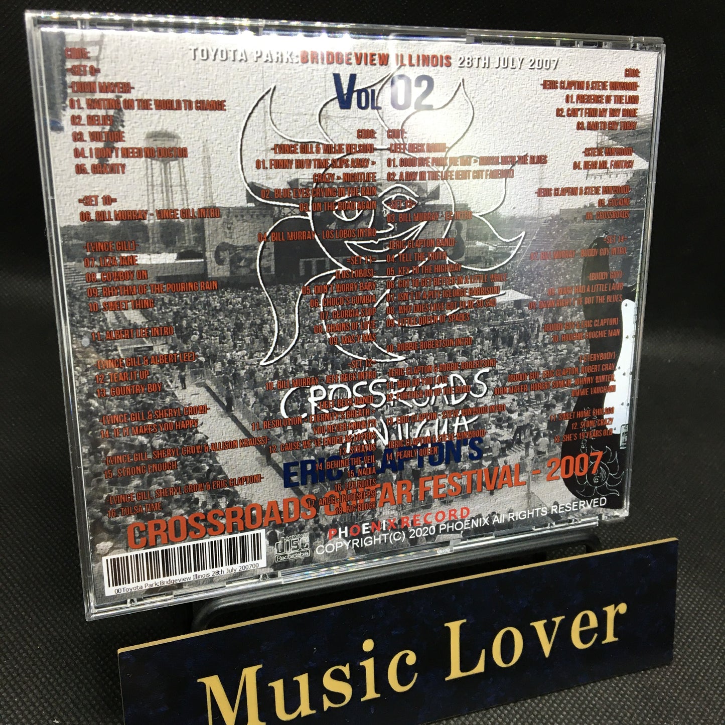 ERIC CLAPTON / Clapton's Crossroads Guitar Festival 2007 Vol Two Toyota Park SOUNDBOARD (4CDR)