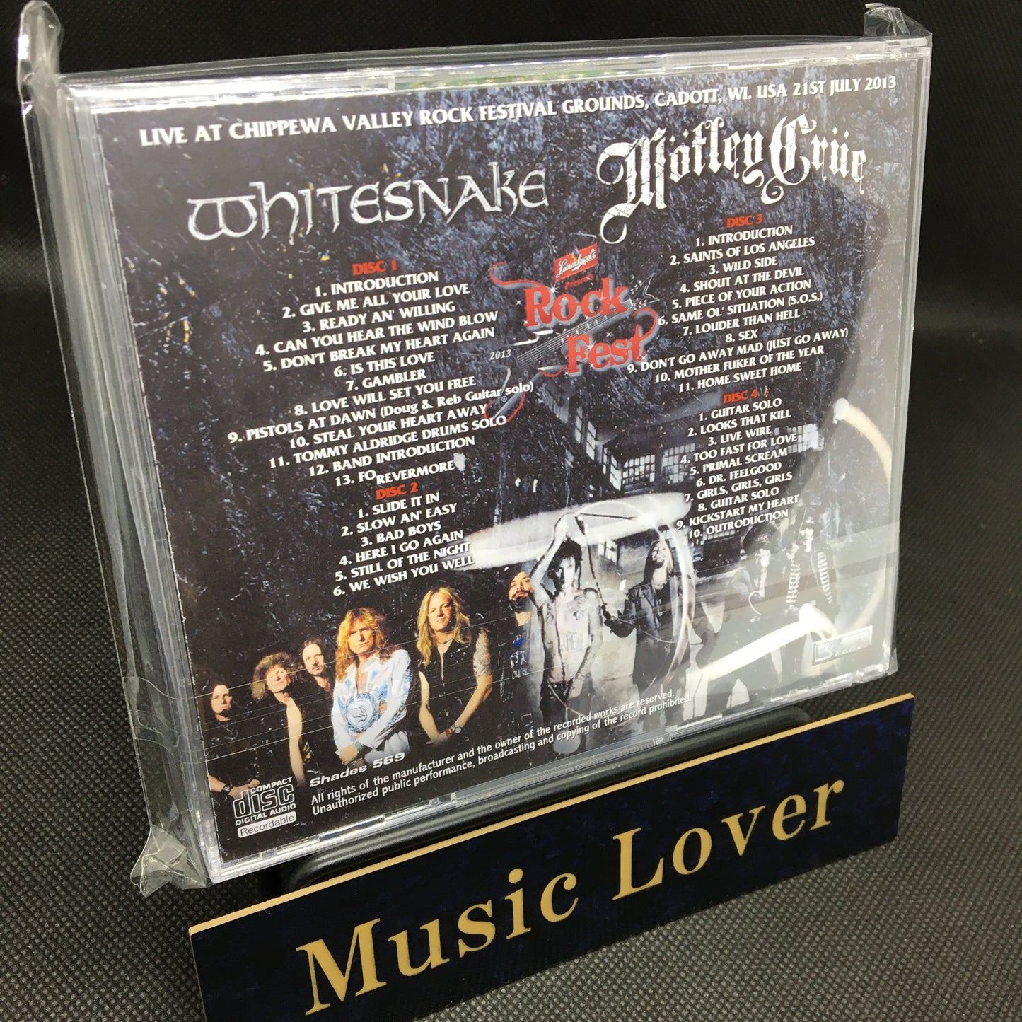 MOTLEY CRUE / WHITESNAKE / ROCK FEST 2013 (4CDR)