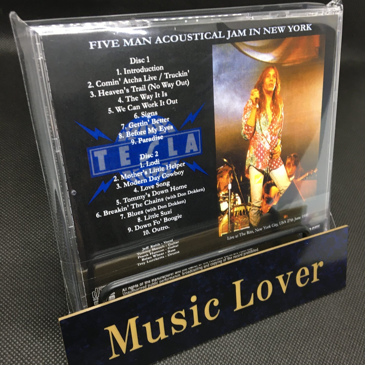TESLA / FIVE MAN ACOUSTICAL JAM IN NEW YORK STEREO SOUNDBOARD (2CDR)