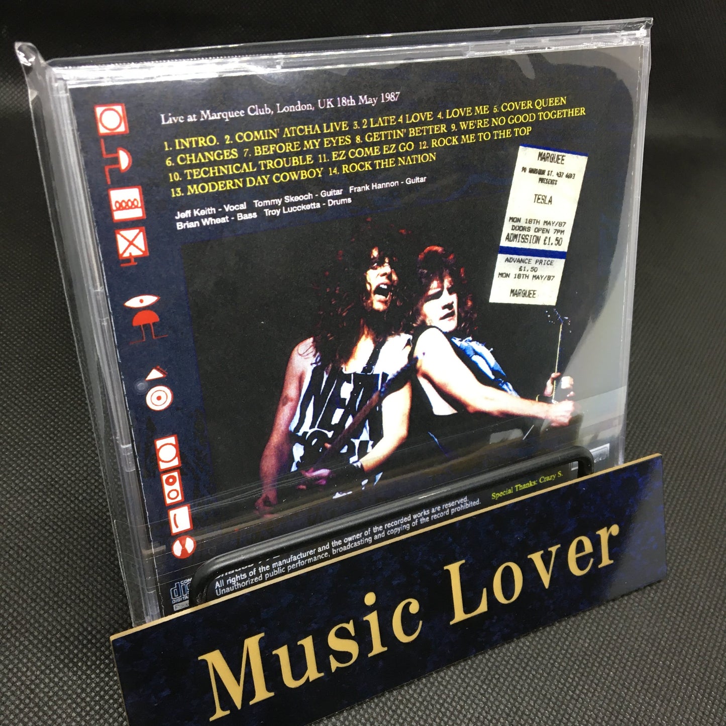 TESLA / MARQUEE 1987 (1CDR)
