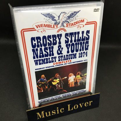 CROSBY STILLS NASH & YOUNG / WEMBLEY STADIUM 1974 COMPLETE PRO SHOT (2DVDR)