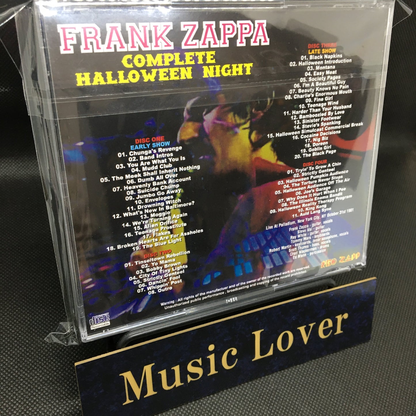 FRANK ZAPPA / COMPLETE HALLOWEEN NIGHT (4CDR)