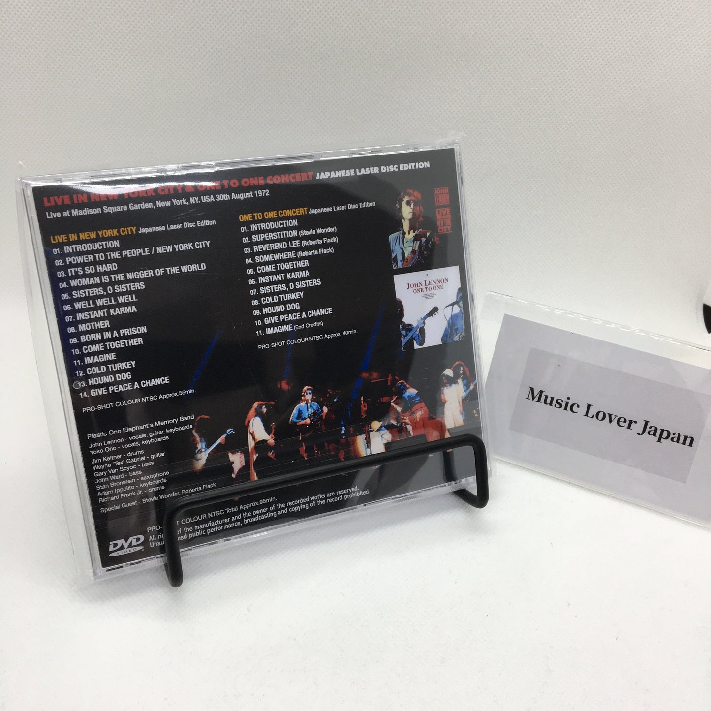 JOHN LENNON / LIVE IN NEW YORK CITY & ONE TO ONE CONCERT JAPANESE LASER DISC EDITION PRO SHOT (2DVDR)