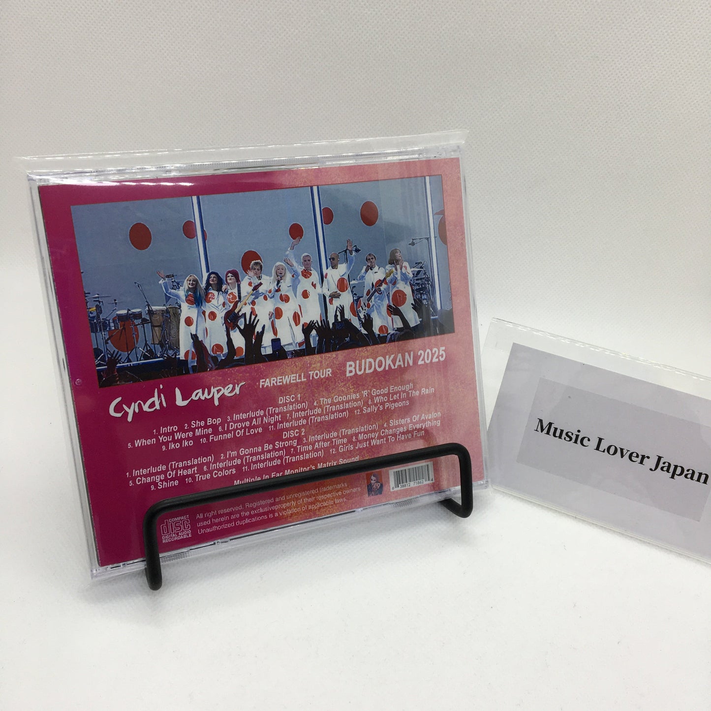 CYNDI LAUPER / BUDOKAN 2025 Multiple IEM Sound (2CDR)