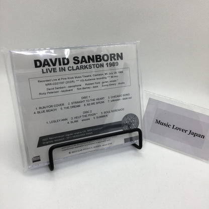 DAVID SANBORN / LIVE IN CLARKSTON 1989 (2CDR)