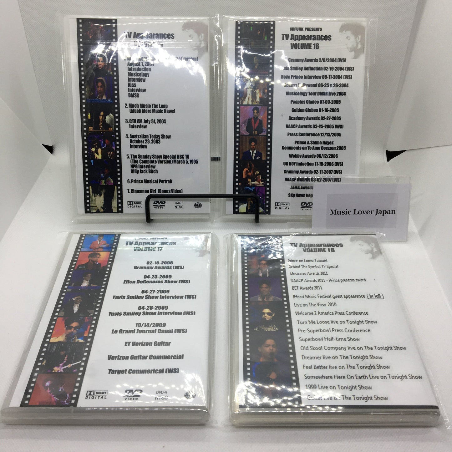 Prince / Apariciones en TV Vol.0 - Vol.19 (20 DVDR + DVDR adicional)