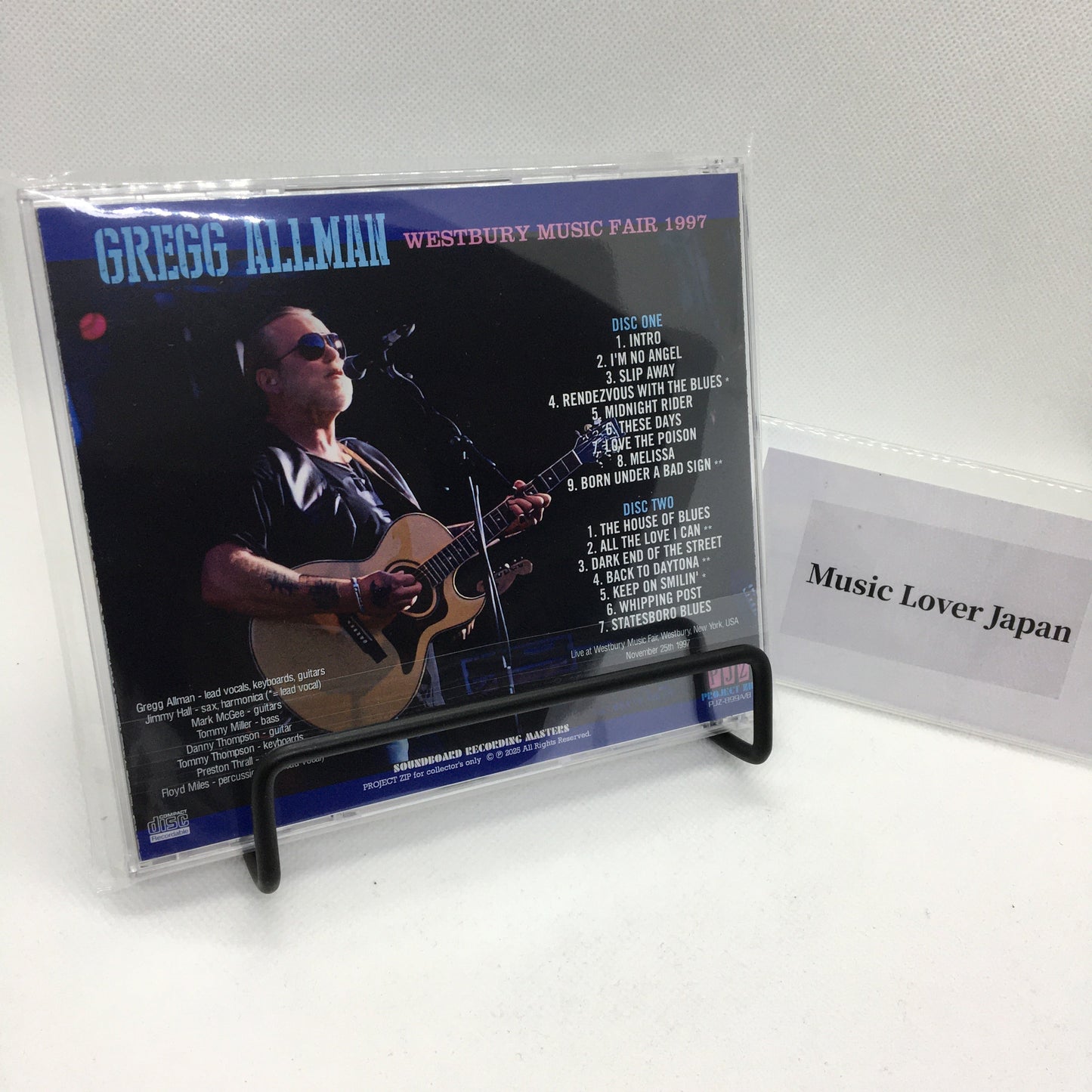 GREGG ALLMAN / WESTBURY MUSIC FAIR 1997 STEREO SOUNDBOARD (2CDR)