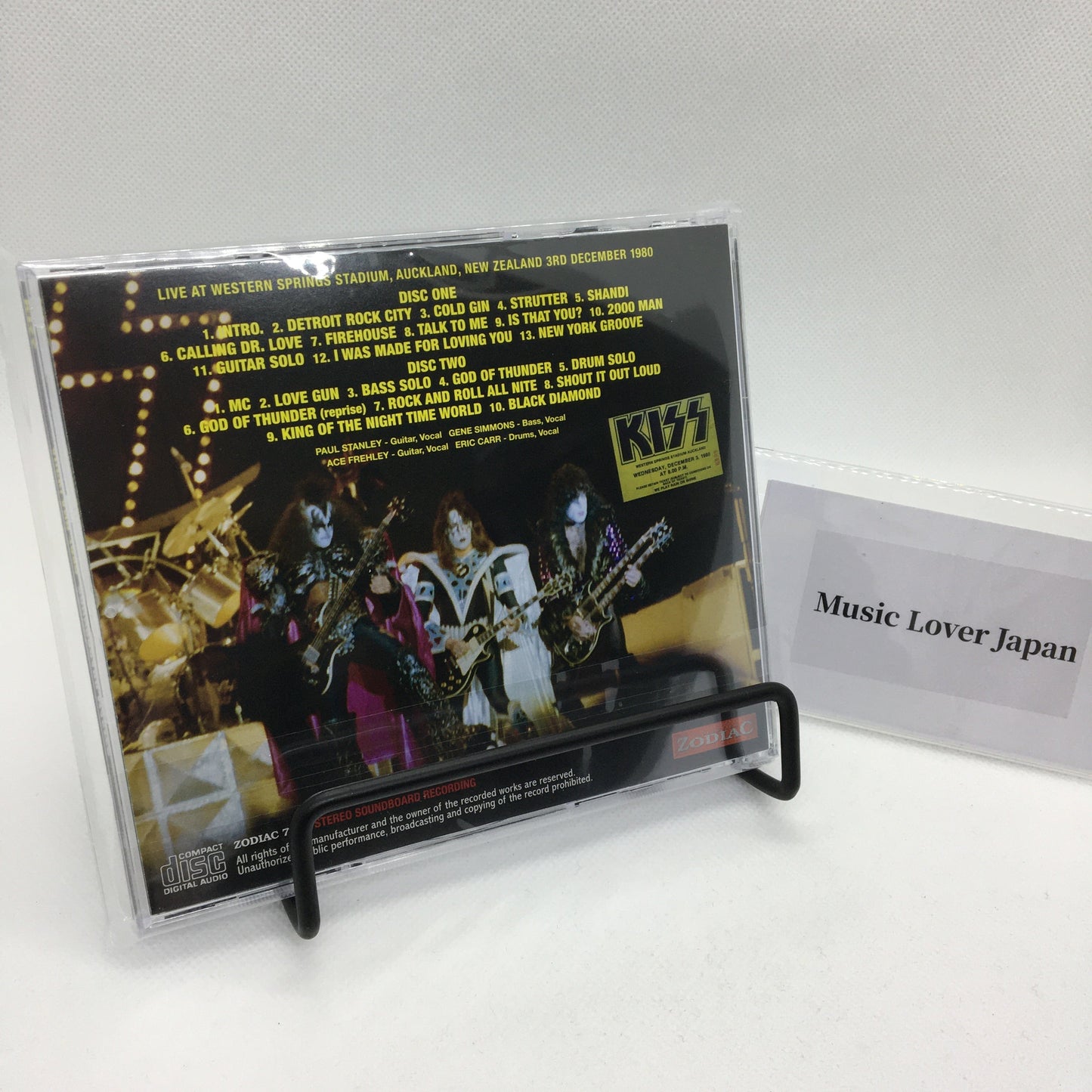 KISS / AUCKLAND 1980 SOUNDBOARD MASTER STEREO SOUNDBOARD (2CD)