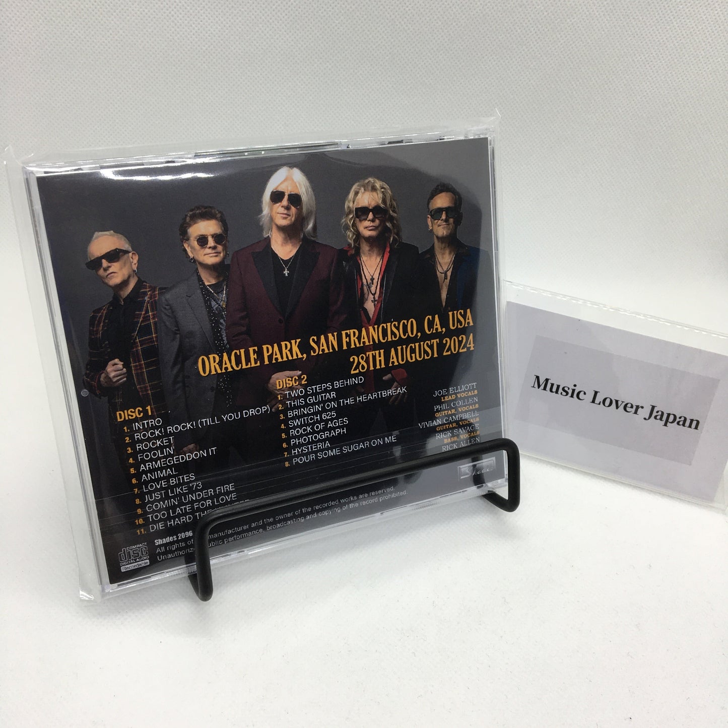 DEF LEPPARD / SAN FRANCISCO 2024 MULTIPLE IEM MATRIX (2CDR)