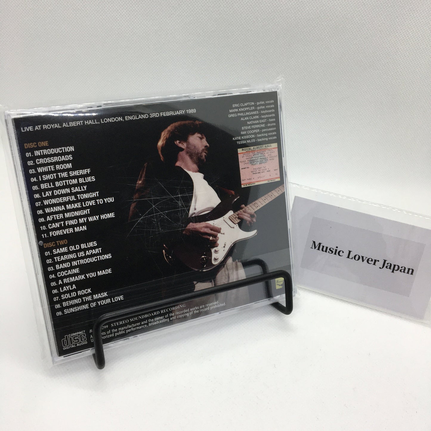 ERIC CLAPTON / ROYAL ALBERT HALL 1989 FINAL NIGHT SOUNDBOARD MASTER (2CD)