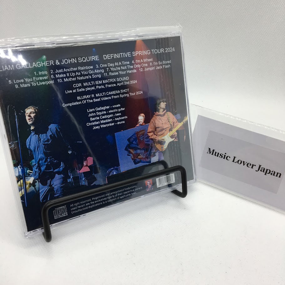 LIAM GALLAGHER & JOHN SQUIRE / DEFINITIVE SPRING TOUR 2024 (1CDR+1BDR)
