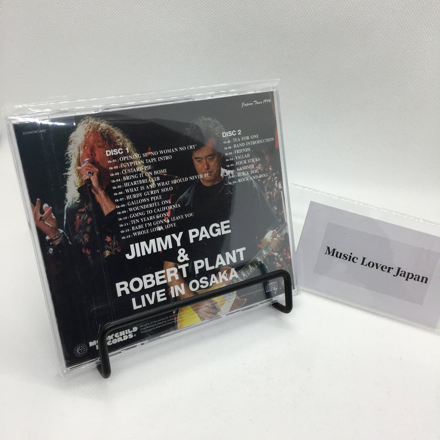 Jimmy Page & Robert Plant Live In Osaka Castle Hall 2CD Moonchild Soundboard