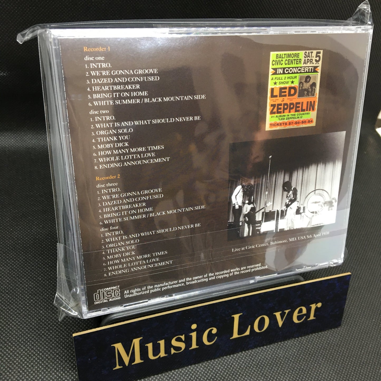 LED ZEPPELIN / BALTIMORE 1970 (4CD)