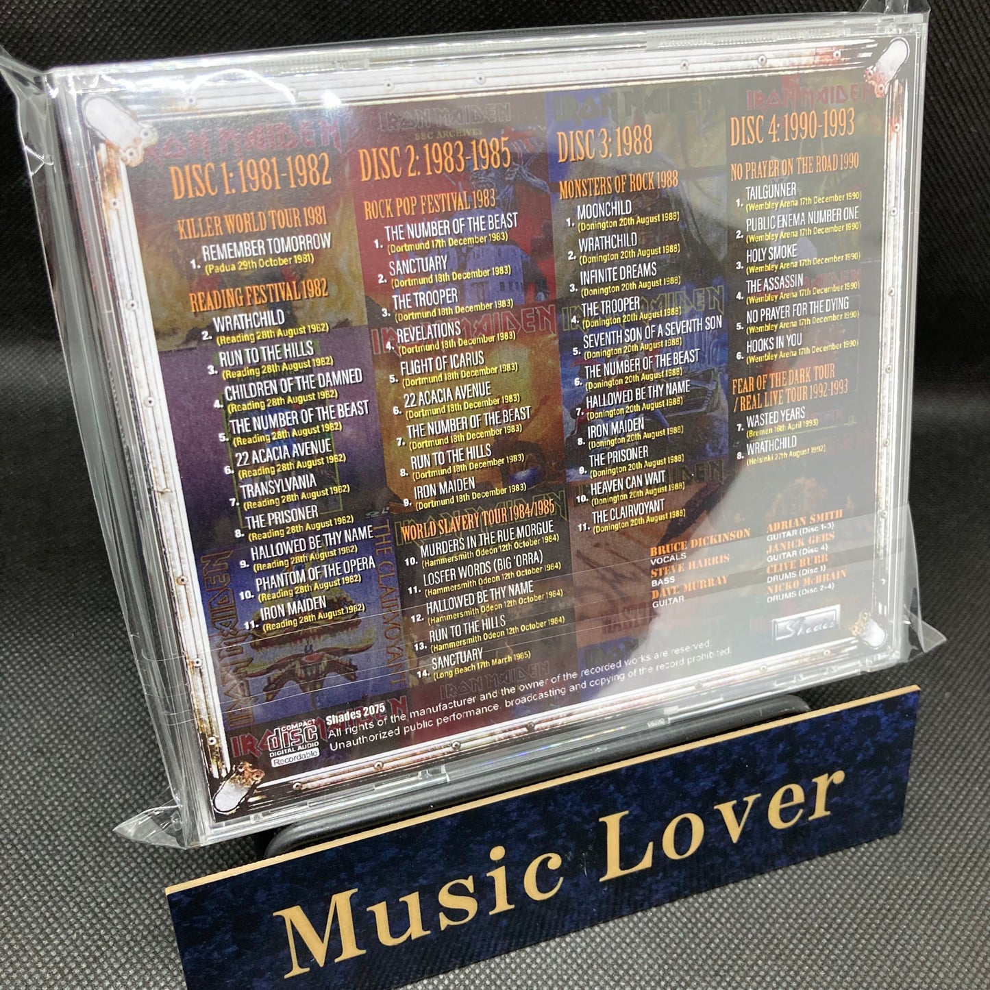 IRON MAIDEN / ULTIMATE LIVE TRACKS BRUCE DICKINSON YEARS 1981-1993 (4CDR)