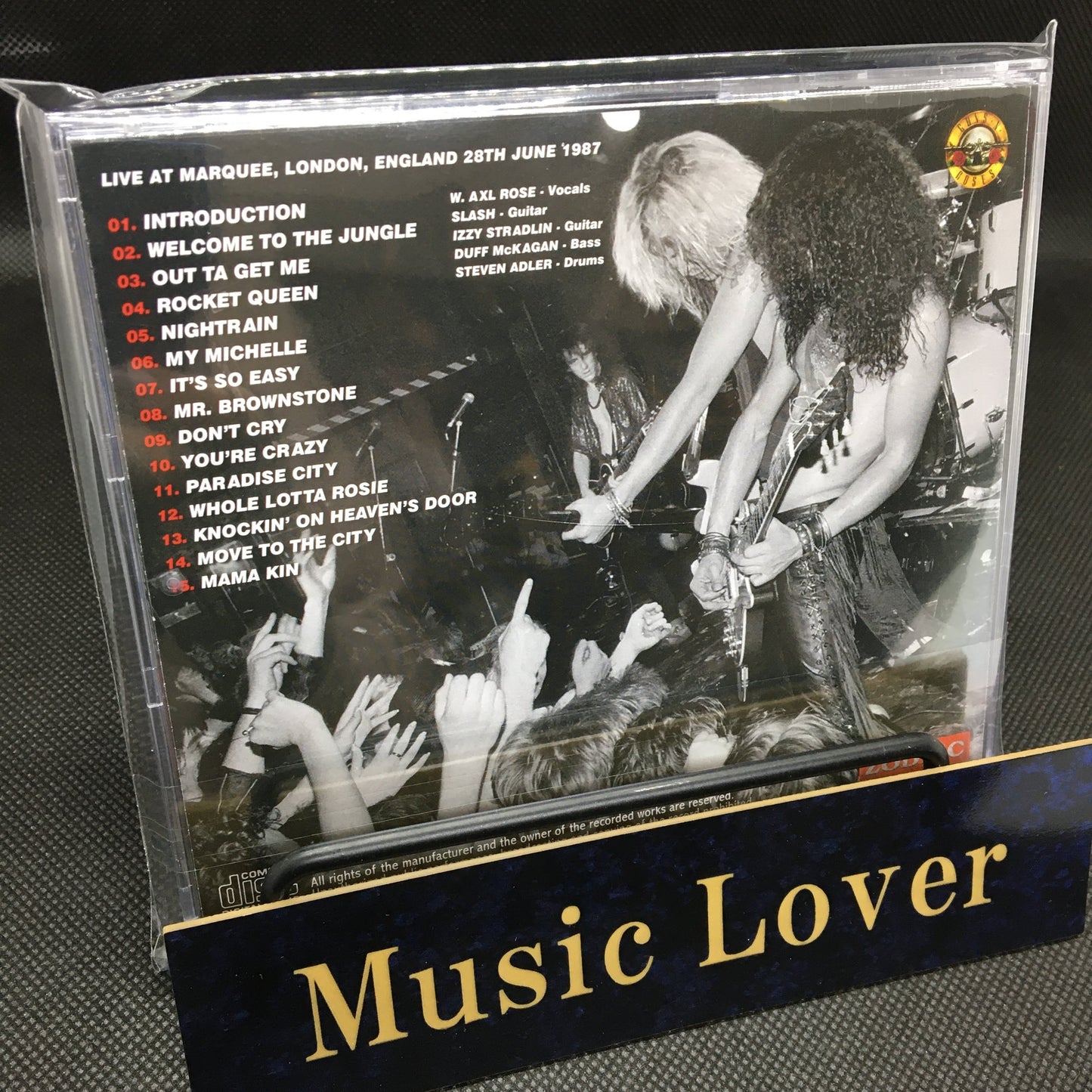 GUNS N' ROSES / MARQUEE 1987 FINAL NIGHT SOUNDBOARD (1CD)